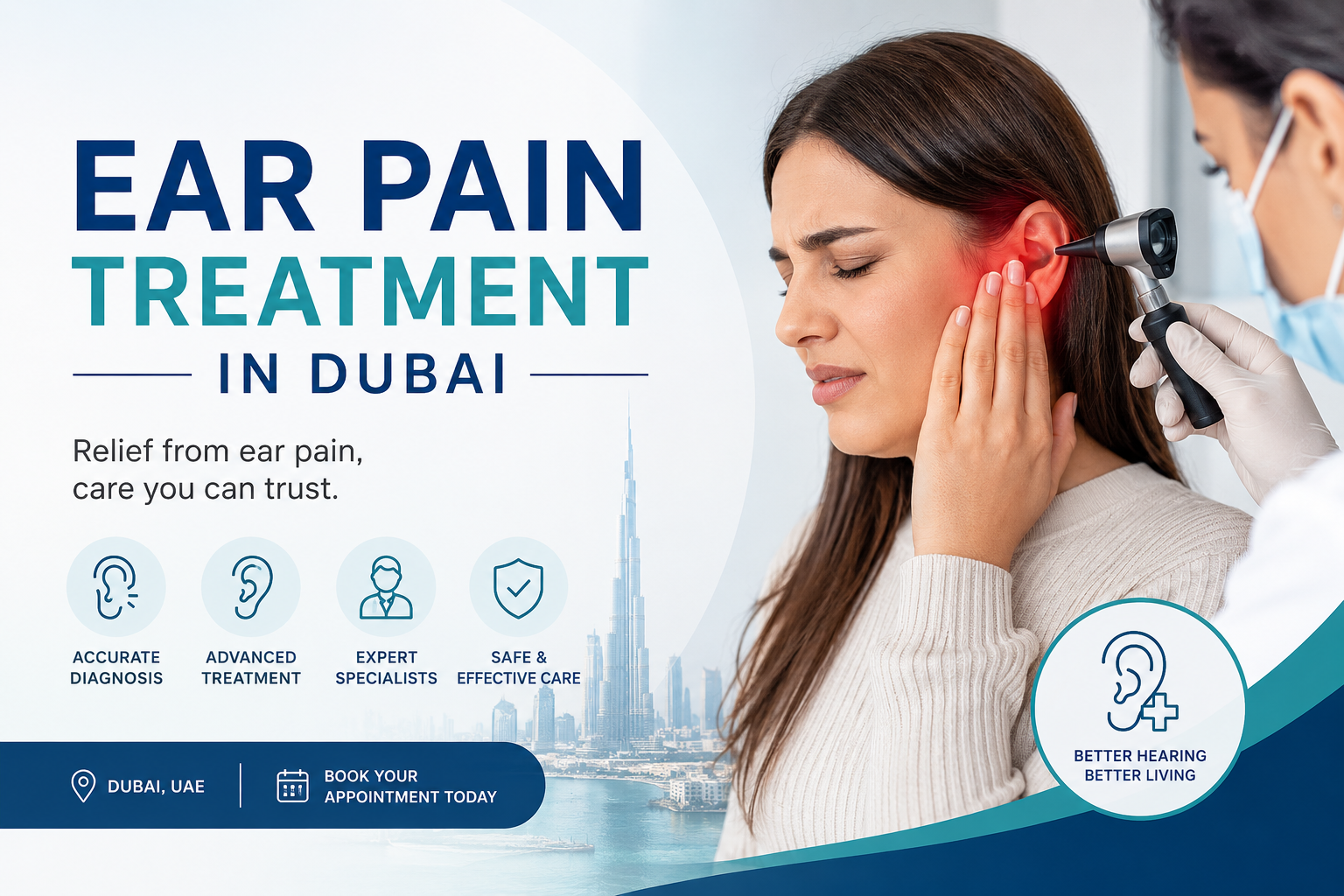 Ear pain treatment consultation at Ascent